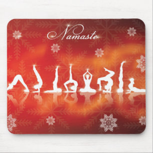 Christmas Yoga Mouse Mat