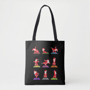 Christmas Yoga, Santa Practice Yoga Xmas, Meditati Tote Bag