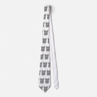 Christmas Yorkie Dog Tie