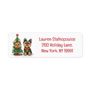 Christmas Yorkie Dogs