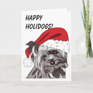 Christmas Yorkie Holiday Card