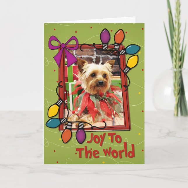 Christmas - Yorkie - Kinsey Holiday Card (Front)