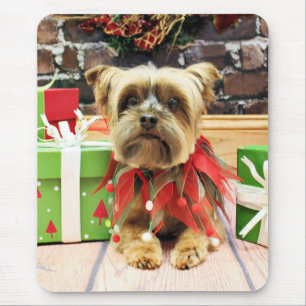 Christmas - Yorkie - Riley Mouse Mat