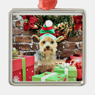 Christmas - Yorkie - Vinnie #32 Metal Tree Decoration