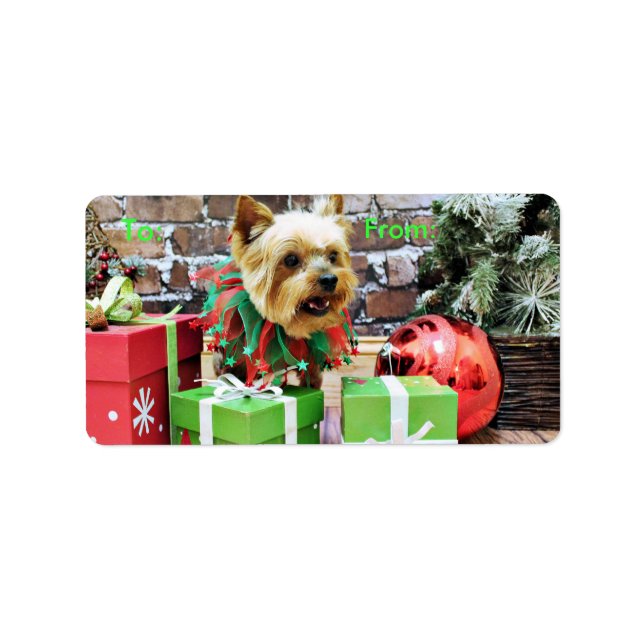 Christmas - Yorkie - Willie Label (Front)