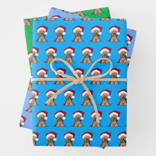 Christmas Yorkie Wrapping Paper Set of 3 Sheets