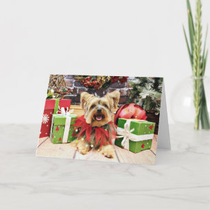 Christmas - Yorkshire Terrier - Bella Holiday Card