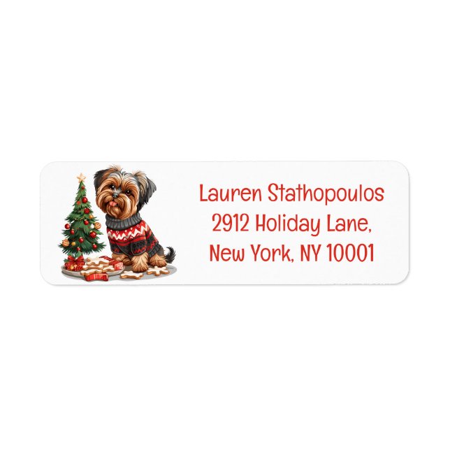 Christmas Yorkshire Terrier Dogs (Front)