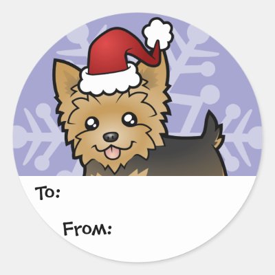 Cartoon Yorkshire Terrier Short Hair No Bow Zazzle Co Uk