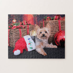 Christmas - Yorkshire Terrier - Vinnie Jigsaw Puzzle