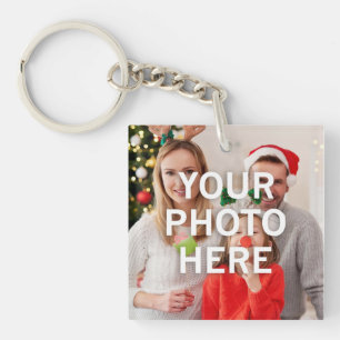 Christmas Your Photo Here Key Ring
