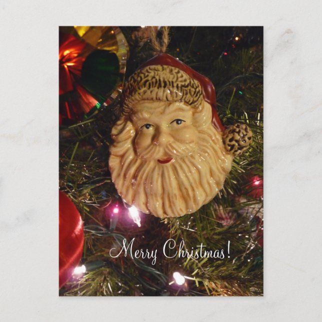 Christmas / Yule Decorations Santa Post Card (Front)