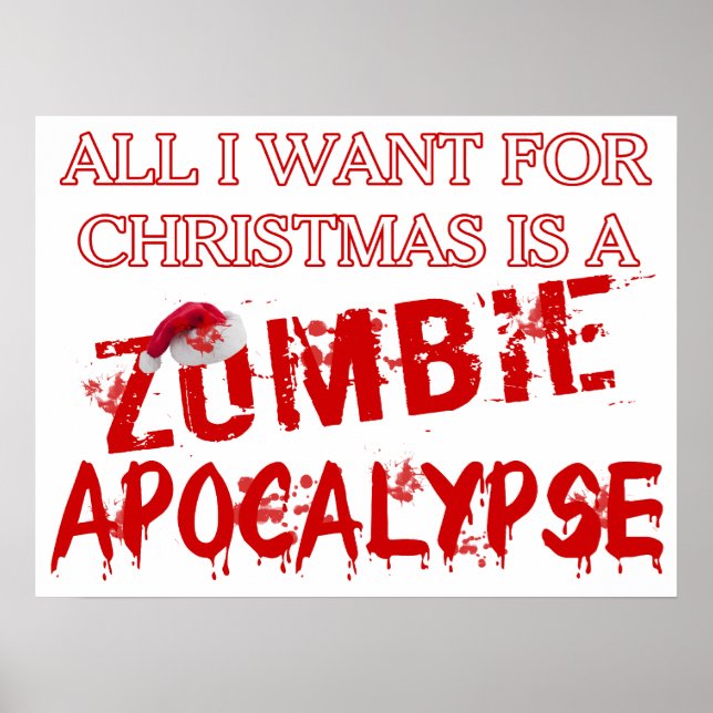 Christmas Zombie Apocalypse Poster (Front)