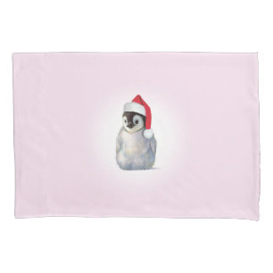 Christmas Zoo Babies Penguin Pillow Case