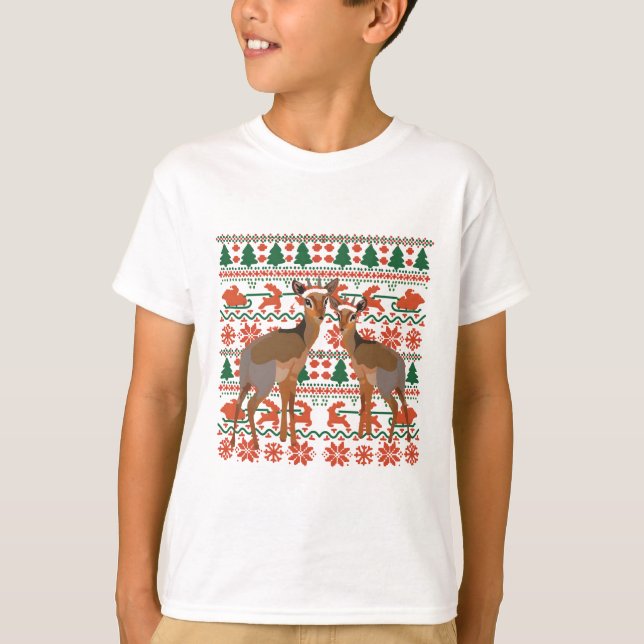 Christmas Zoo Dik Dik T-Shirt (Front)