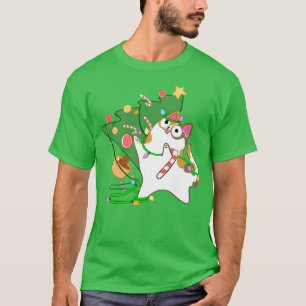 Christmas Zoomies Calico Cat Meowy Christmas Funny T-Shirt
