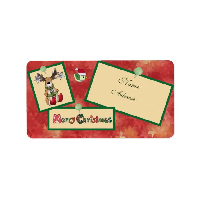 Christmasbild address label (Front)