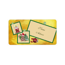 Christmasbild  adressaufkleber