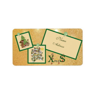 Christmasbild label