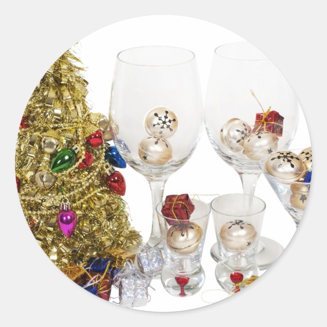 ChristmasCheer053110 Classic Round Sticker (Front)