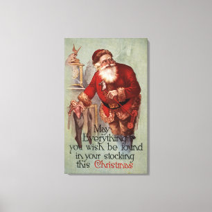 ChristmasFinding Everything in you Stocking Canvas Print