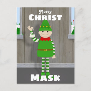Christmask Holiday Postcard
