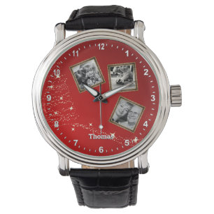 Christmass family photo watch / personalized