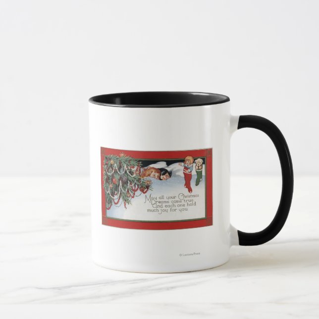 ChristmasSleeping Children and a Poem Mug (Right)