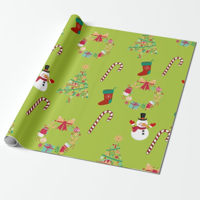 Christmassy Wrapping Paper (Unrolled)
