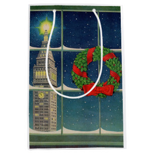 Christmastime in the city medium gift bag