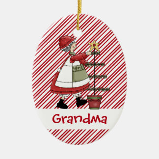 Christmastime Mrs Santa Claus Tree Ceramic Tree Decoration