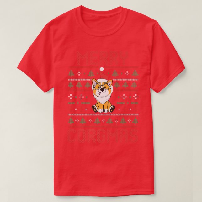 Christmasxmas Dog Lovercorgi Ownermerry Corgmas-12 T-Shirt (Design Front)