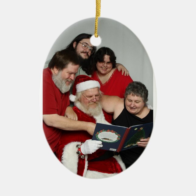 Christmasy Goodness #2 Ceramic Tree Decoration (Front)