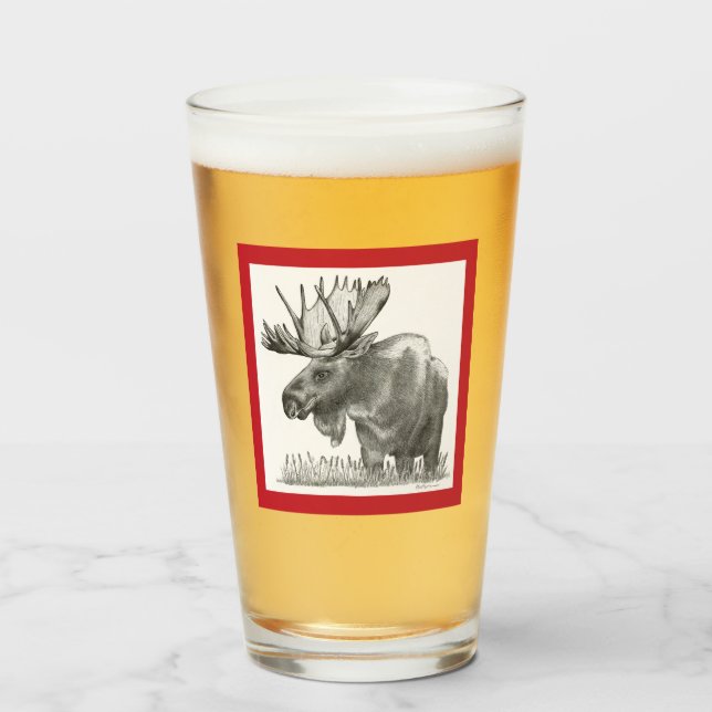 Christmoose Glass (Front Filled)
