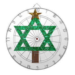 christmukkah christmas tree dartboard