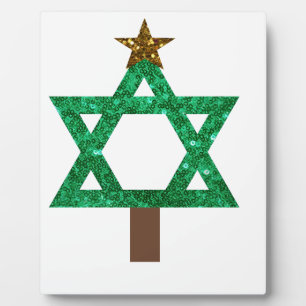 christmukkah christmas tree plaque
