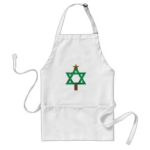 christmukkah christmas tree standard apron