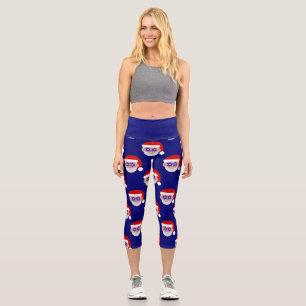 christmukkah interfaith hanukkah santa claus capri leggings