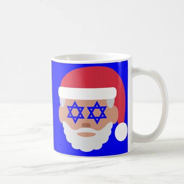 christmukkah santa claus emoji coffee mug (Right)