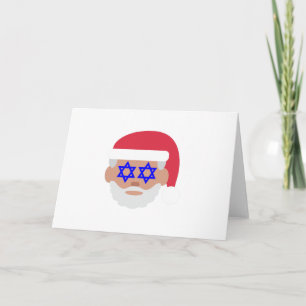 christmukkah santa claus emoji holiday card