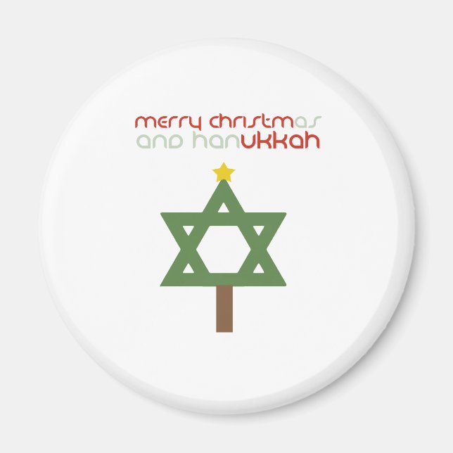 CHRISTMUKKAH TREE MAGNET (Front)
