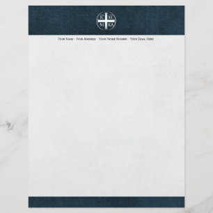 Christogram ICXC NIKA Jesus Conquers Letterhead Design