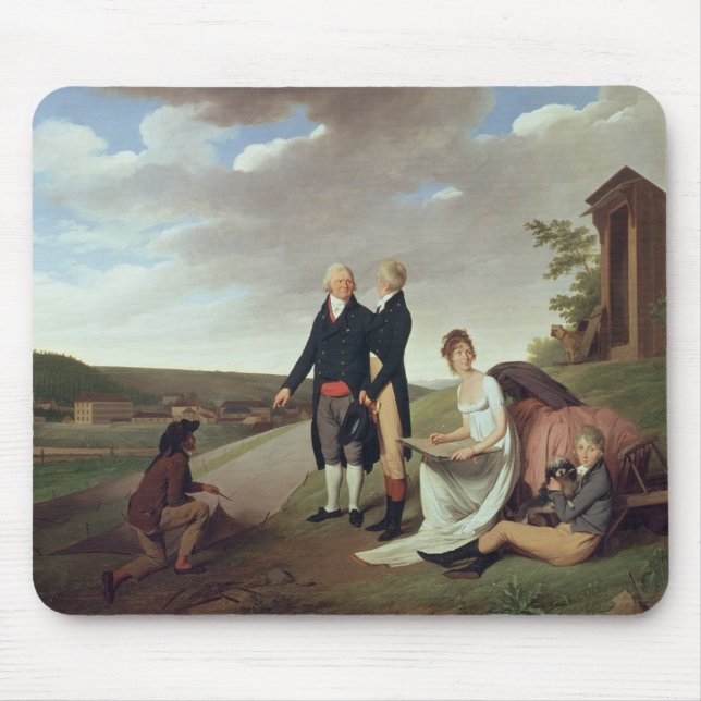 Christophe-Philippe Oberkampf and family Mouse Mat (Front)