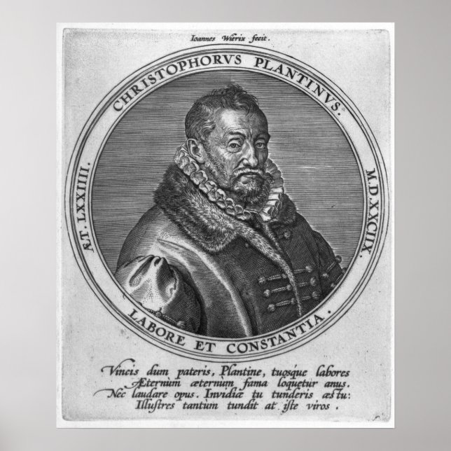 Christophe Plantin Poster (Front)