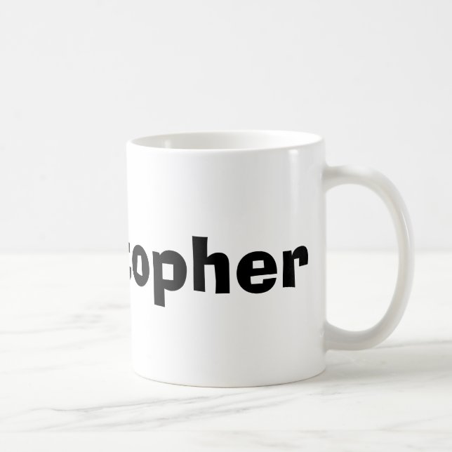 Christopher Coffee Mug (Right)