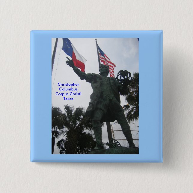 Christopher Columbus 15 Cm Square Badge (Front)