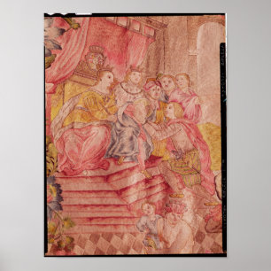 Christopher Columbus before Ferdinand II Poster