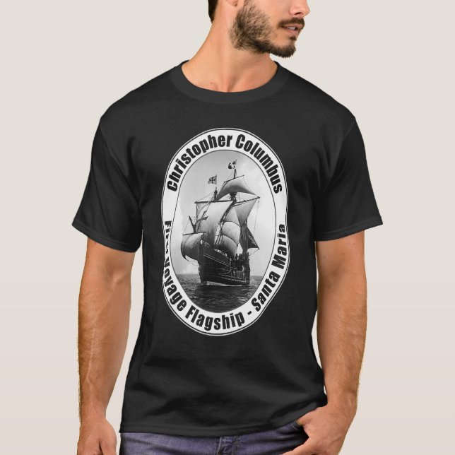 Christopher Columbus Day American History T-Shirt (Front)