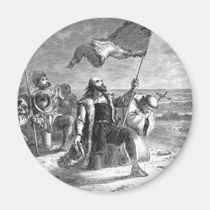 Christopher-Columbus Landing Magnet