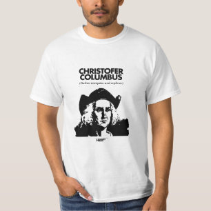 Christopher Columbus white t-shirt